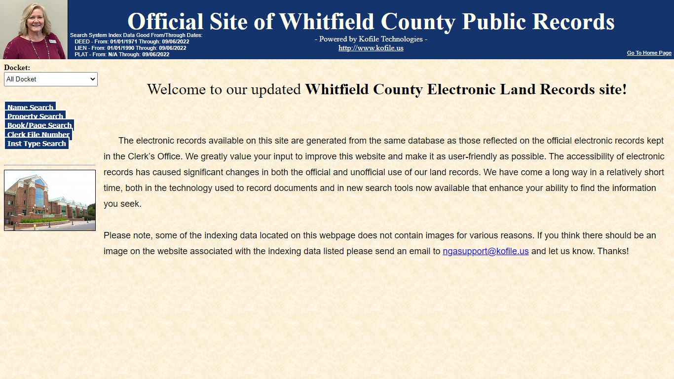 Official Site of Whitfield County Public Records - Kofile